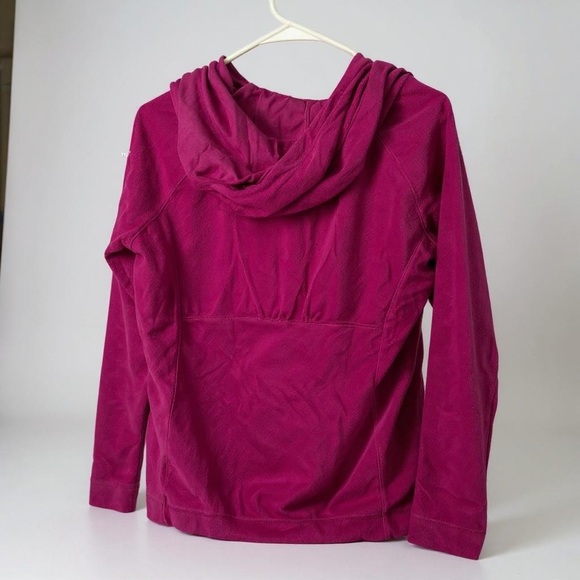 Columbia Fleece Pulllover Women's Pink Hoodie - Picture 3 of 4